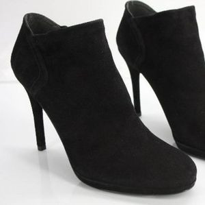 Stuart Weitzman suede platform booties